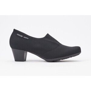 Mephisto Women's Mila GT Black Stretch All Weather Leather Air Relax Dress Pump